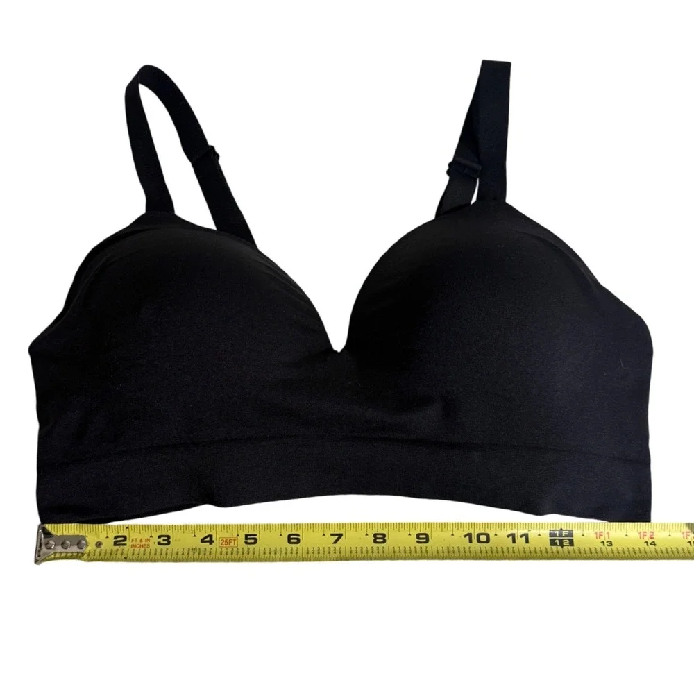 Truekind Black Bra Daily Comfort Wireless Shaper Bra Neutral Seamless True Kind - Picture 3 of 5